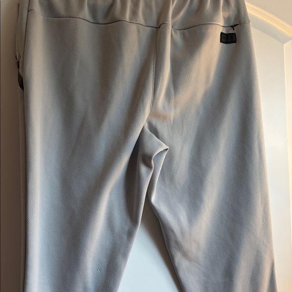 Men's Lightweight Gray Joggers with Black Accents and zippered pockets - Picture 7 of 7